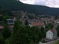 Panoramablick ber Bad Wildbad vom Hotel Rothfuss
